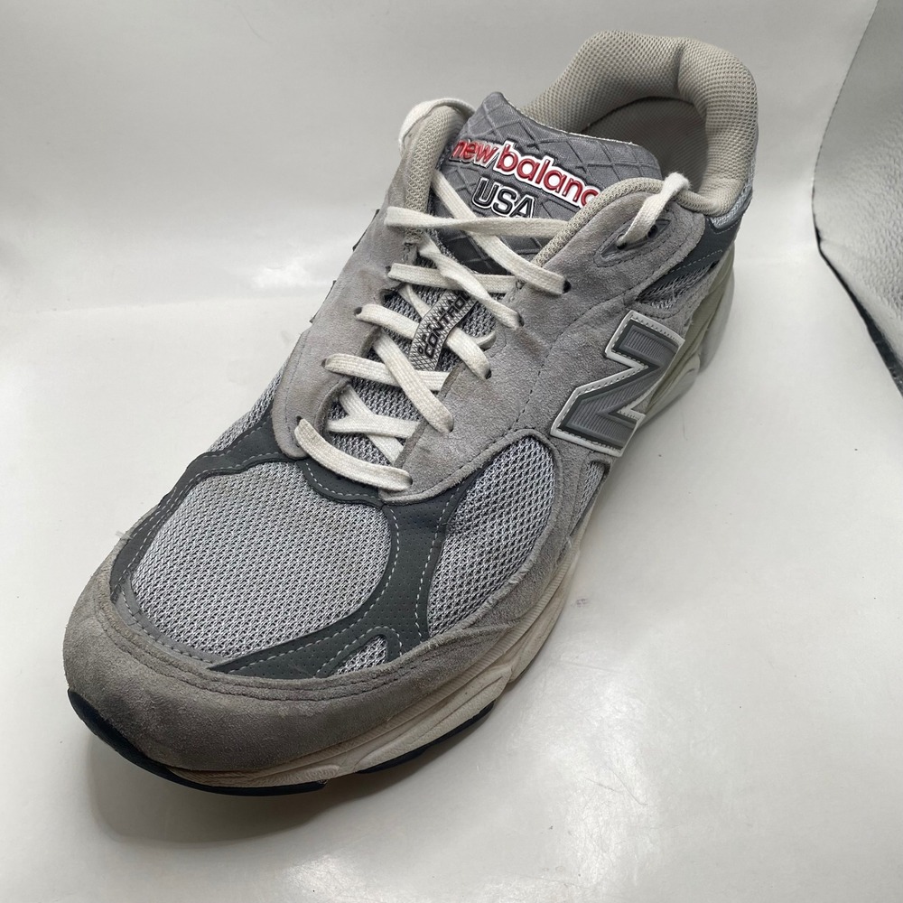 New Balance 990v3 Heritage Running Shoes Mens 11 Grey Made in USA M990GL3 Sneakr